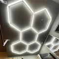 100~240V Cordless 8ft*16ft Led Car Detailing Light for Workshop Customized Led Hexagonal Light