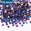 Oleeya Factory Wholesale New Air Pink Fuchsia Air Blue Colors SS4-SS30 Non Hotfix Rhinestone Crystal Flat Back Rhinestones