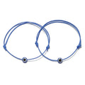 Pulseras De Hilo Con Ojitos Wholesale Braided Red String Rope Couple Bracelets Jewelry Lucky Eyes Blue Eyes Charms Bracelet