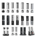 Professional Cordless Electronic Salt and Pepper Grinder 2-in-1 Hand Spice Chilli Mill Durable Metal Material
