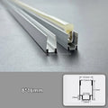 Aluminum Led Channel Track Lighting Parts Accessory DIY Neon Led Strip Light Profile Card Slot Grooved Mounting Light Track 1M