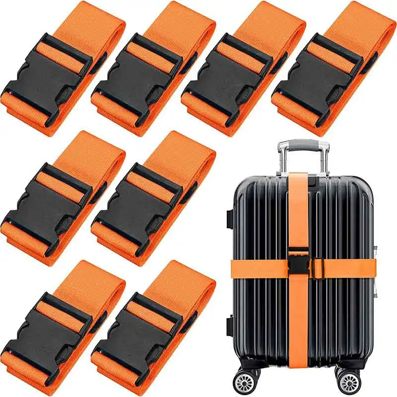 1Pc Vintage PP Travel Luggage Strap with Secure Lock Durable Buckle for Suitcase