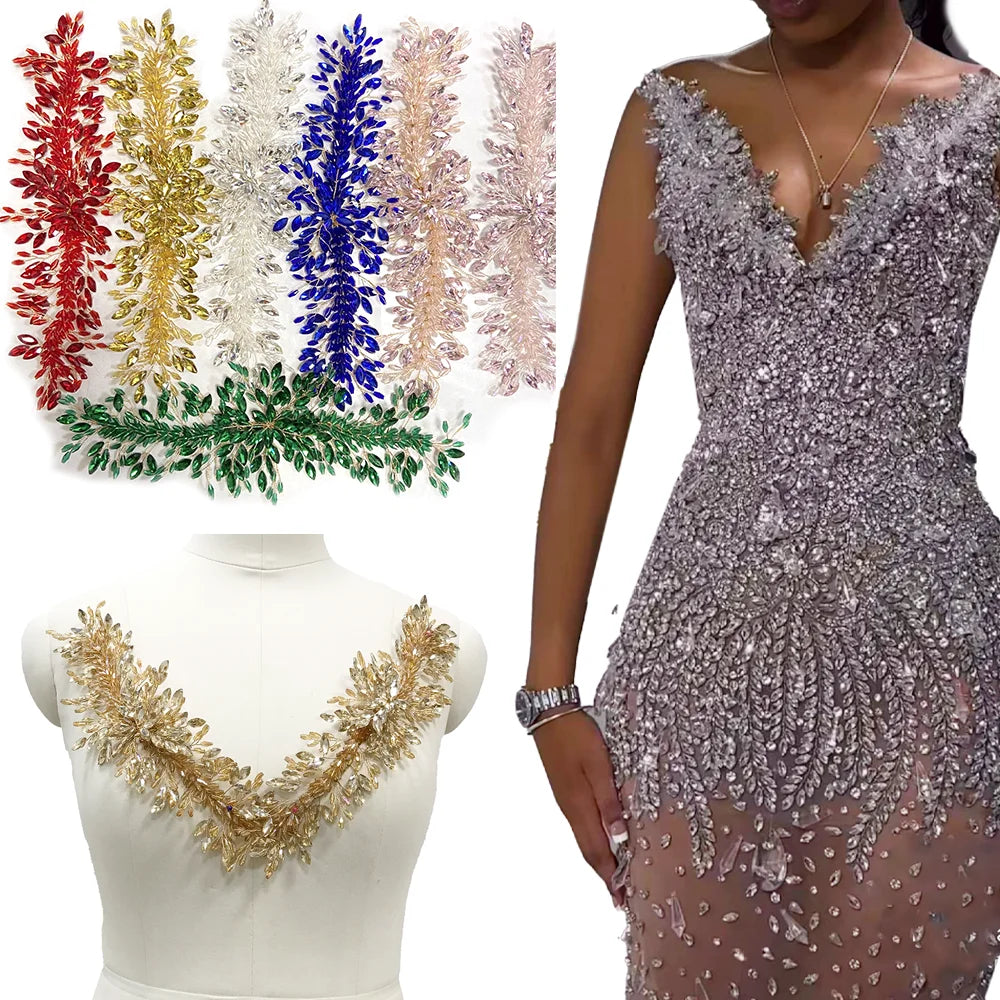 Fashion Luxury Party Dresses 3d Wired Flower Red Light pink 3d Applique for Prom