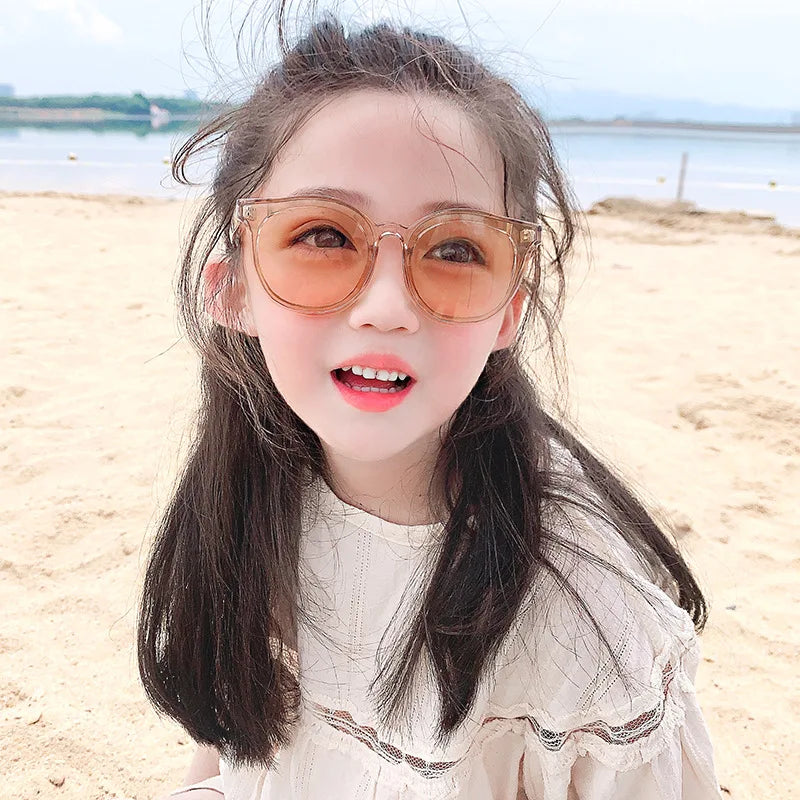 New Glasses 2023 Cheap Children Sunglasses Bulk Round Frame Eye Glasses Sunglasses Uv Protection Classic Kids Eyewear