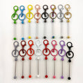 Original Supplier Beadable bar Keychains for Jewelry Making Promotional Beadable Items for DIY