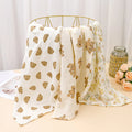 Organic Cotton Muslin Swaddle Blanket for Infants 2-Layered Solid & Character Patterns Wholesale Festival Cartoons Blanket