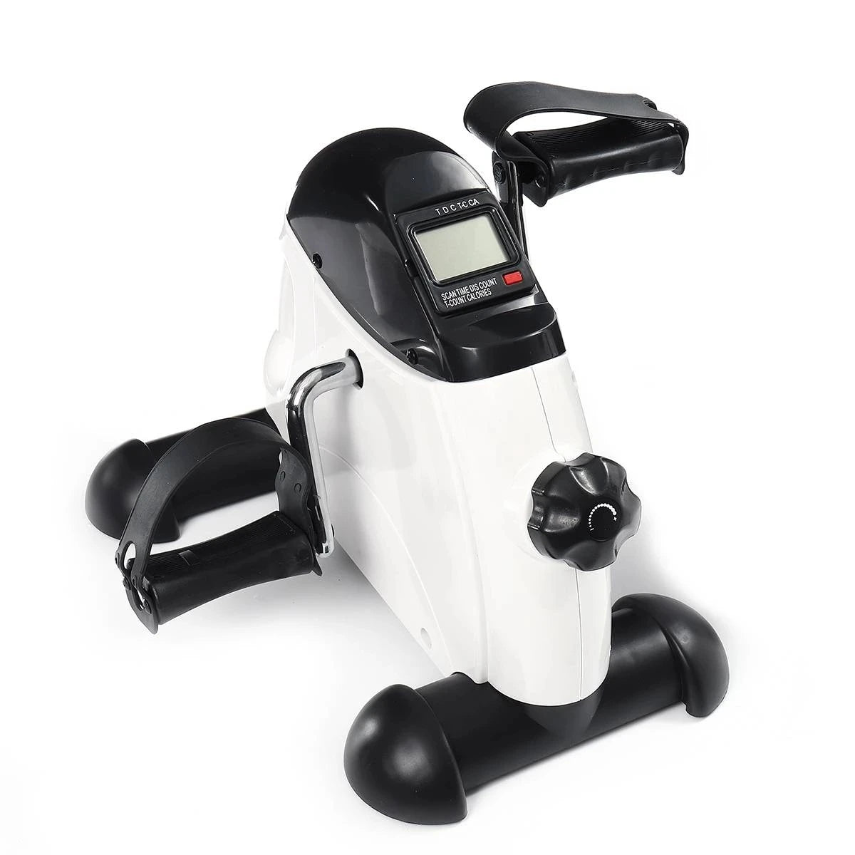 Under Desk Pedal Exerciser Adjustable Magnetic Resistance Arm Leg Trainer LCD Display Home  Medical Mini Pedal Exercise Bike