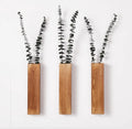 Modern Home Small Wall Planters Living Room Hanging Wooden Pocket Wall Vases for Dried Flowers