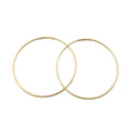 Hot Sale AU750 Trendy 18K Solid Gold Hoop Earrings for Wedding & Party-Unisex Gift Jewelry Real Gold Earrings