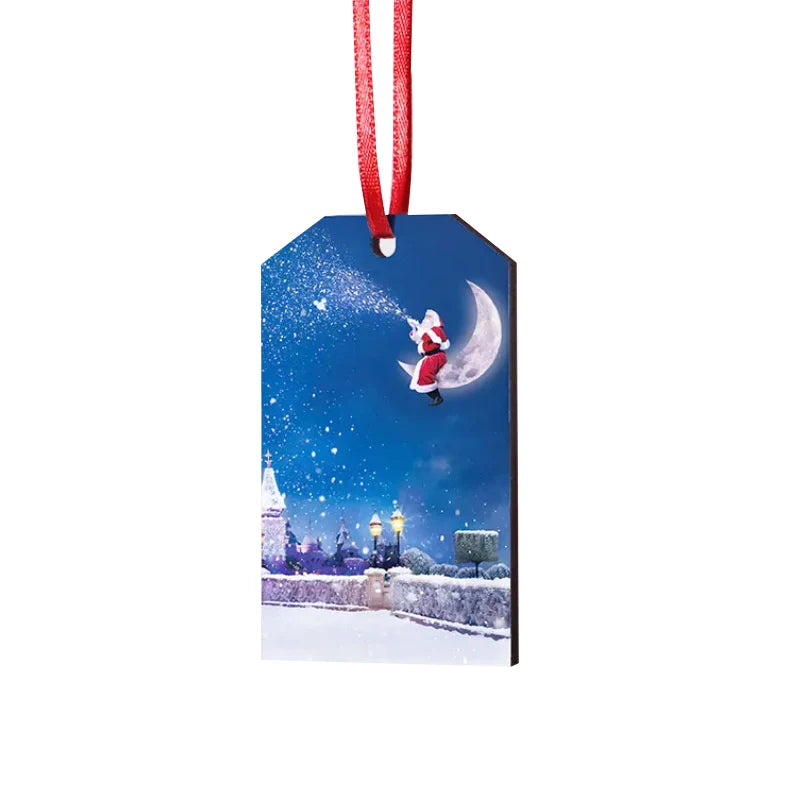 Qualisub 3mm MDF Double Sided Printing Christmas Ornament Sublimation Ornaments Blank for Christmas in DIY Printing