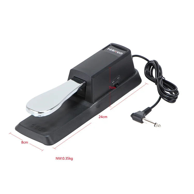 HEBIKUO TB100 Heavy-duty Non-slip Pedals with Metal Bottom and Advanced Internal Structure with Polarity Switch
