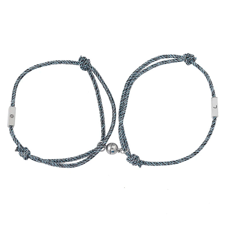 Magnetic Bracelet Wholesale New Style Fashion Sun and Moon Grab Rope Bracelet KIB122