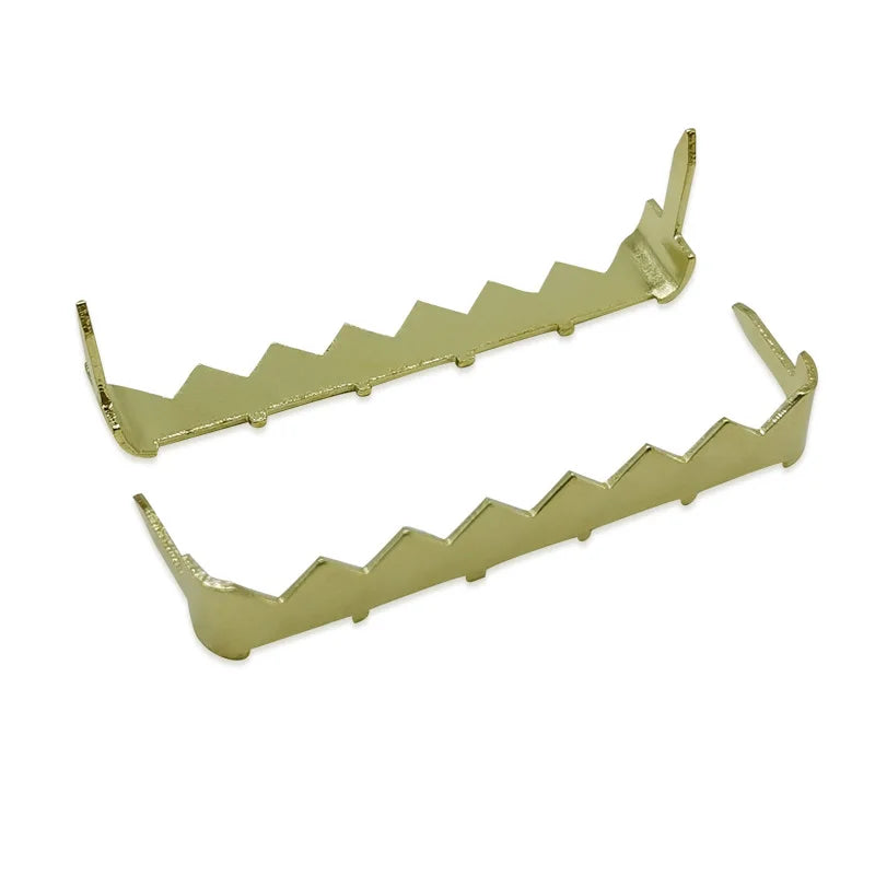 14x50mm No-nail Sawtooth Metal Iron Gold Brass-plated HongZun Brand Standard Exporting Box Hardware Accessories Photo Picture