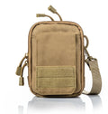 Tactical MOLLE Crossbody Bag Outdoor Waist/Shoulder Pack for Camping & Hiking Waterproof Phone Holster with EDC Organizer