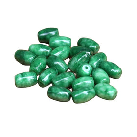 Certified Natural Fake Jadeite Dry Green Rice Beads Iron Dragon Jade Dry Green Loose Beads Prayer Beads Diy Jewelry Accessories