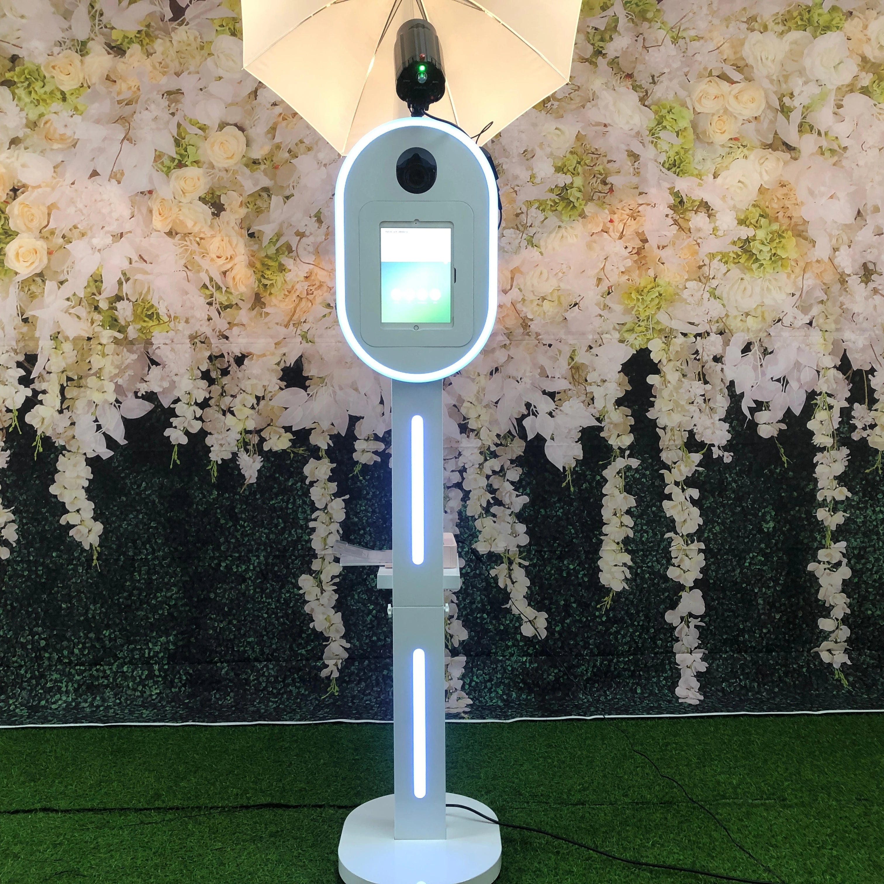 Portable Oval Dslr iPad Photo Booth Selfie Kiosk Dslr iPad Photobooth Shell for Party Events