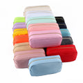 Keymay Fast Ship Candy Color Waterproof Nylon Cosmetic Bag Travel Makeup Bag Travel Toiletry Zipper Pouhch Nylon Storage Bag
