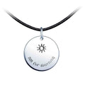 Trendy Men's 925 Silver Letter Pendant Necklace for Engagement Wedding Anniversary & Party