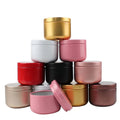 50ml Aluminum Round Box With Lid for Candle Tea Containers Empty Jar Storage Pot Refillable Cream Cosmetic Container