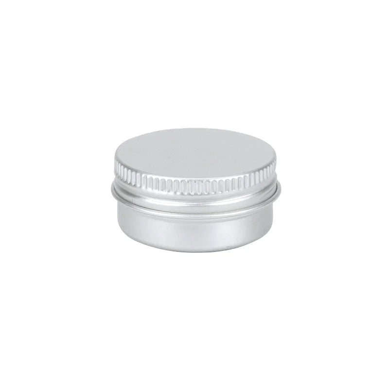 Wholesale 10g Silver Aluminum Jars with ISO9001 Certification Screw Cap Screen Printed Logo for Skin Care Cream Cosmetic Use