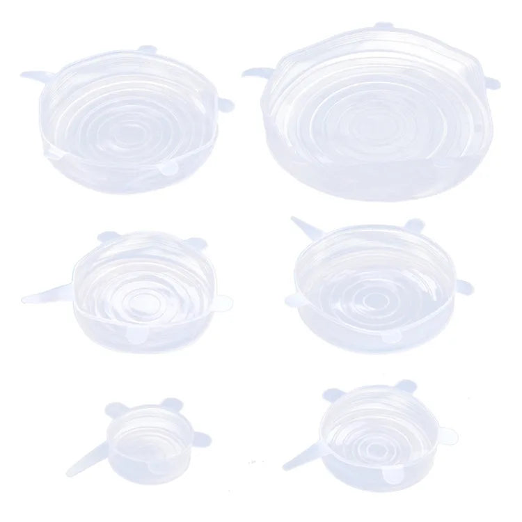 Silicone Microwave Heating Cover Set Fresh Oil Preventer Cover Set Reusable Kitchen Microwave Universal Bowl Lid