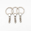 25/30mm Keychain with 4 Links Keyrings hang 4 Single Rings Keychains for Jewelry Findings Making Diy Jewelry Accessories