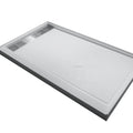 GM Stone North America Hot Sell Solid Surface Artificial Stone Rectangle Shower Base
