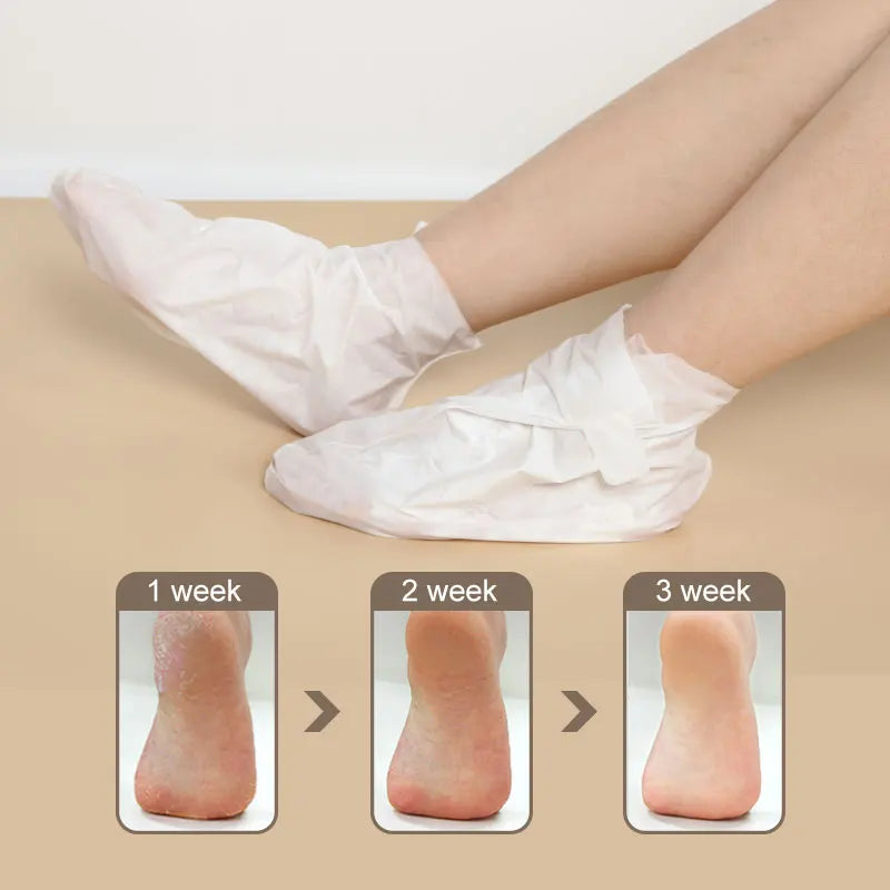 Oem Odm Custom Nourishing Hydrating Whitening Soft Pedicure Glow Brightening Peach Men Foot Mask Liquid Vitamin C