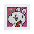 Full Round Drill Children Diamond Painting Chinese Zodiac Series Diy Rabbit Animal Diamond Embroidery Kit Kids Canvas Painting