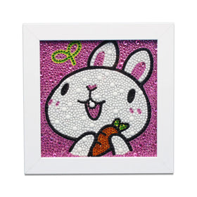 Full Round Drill Children Diamond Painting Chinese Zodiac Series Diy Rabbit Animal Diamond Embroidery Kit Kids Canvas Painting