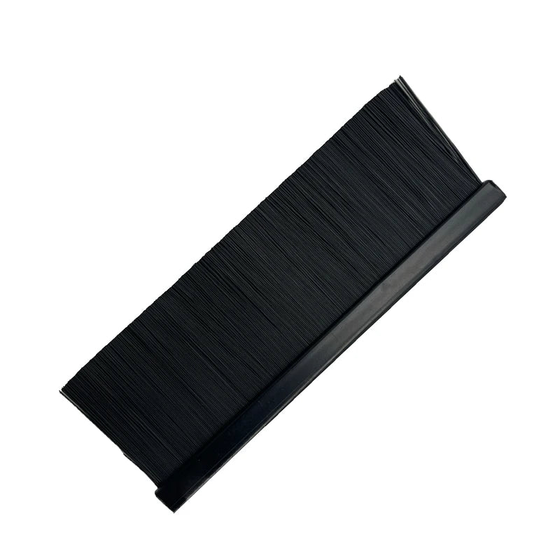 ABS Flame Retardant Cable Management Brush Strip with Snap-In Installation for Industrial Equipment or Data Centers