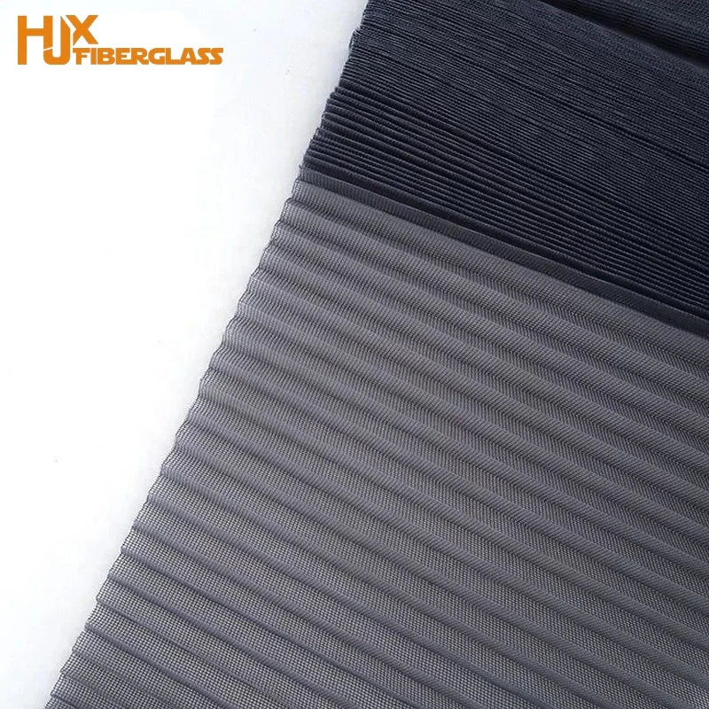 Modern Polyester Mesh Pleated Window Screen Retractable Plisse Insect Anti-Mosquito Accordion Screen for Hotels Residential