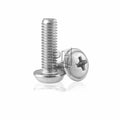 Factory Nickel-plated Cross Round Head with Pad Flat Tail Screw Pan Head with Pad Machine Wire Computer Motherboard M2-M5 Screw