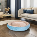 Small Round Donut Cat Dog Pet Bed Orthopedic Waterproof Washable Nest Removable Warm Eco-friendly Soft Comfortable Oxford Fabric