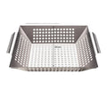 Factory Direct Grilling Basket Pan Stainless Steel BBQ Grill Basket Barbecue Basket for Outdoor