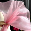 Bright Pleated Fabric Organza Fabric Pleated Yarn Lace Designer Fabric for Wedding Decoration