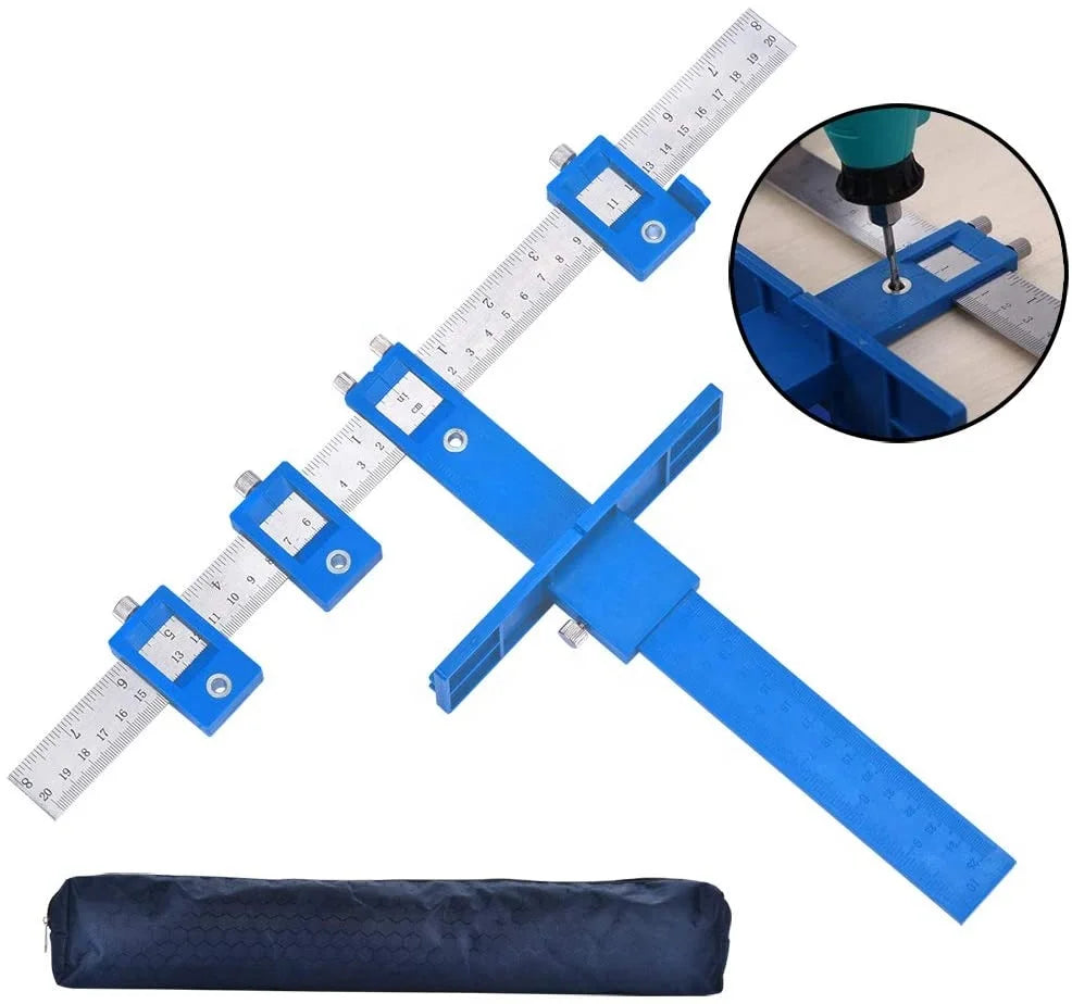ESFORT Adjustable Punch Locator Drill Guide Sleeve Customizable Cabinet Hardware Jig for Woodworking Drilling OEM Support