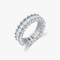 925 Sterling Silver Fine Jewelry Sparkling Zircon Luxury Rings Party Delicate Wedding Engagement Eternity Band Rings for Women