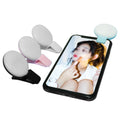 Portable Rechargeable LED Ring Light Selfie Flashing Feature for Smartphone for Photography Video Makeup Girls' Camera Use
