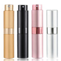 Twist up Aluminum Perfume Spray Bottle Empty Small Portable Reusable Mini 8ml 10ml Travel Fragrance Refillable Atomizer