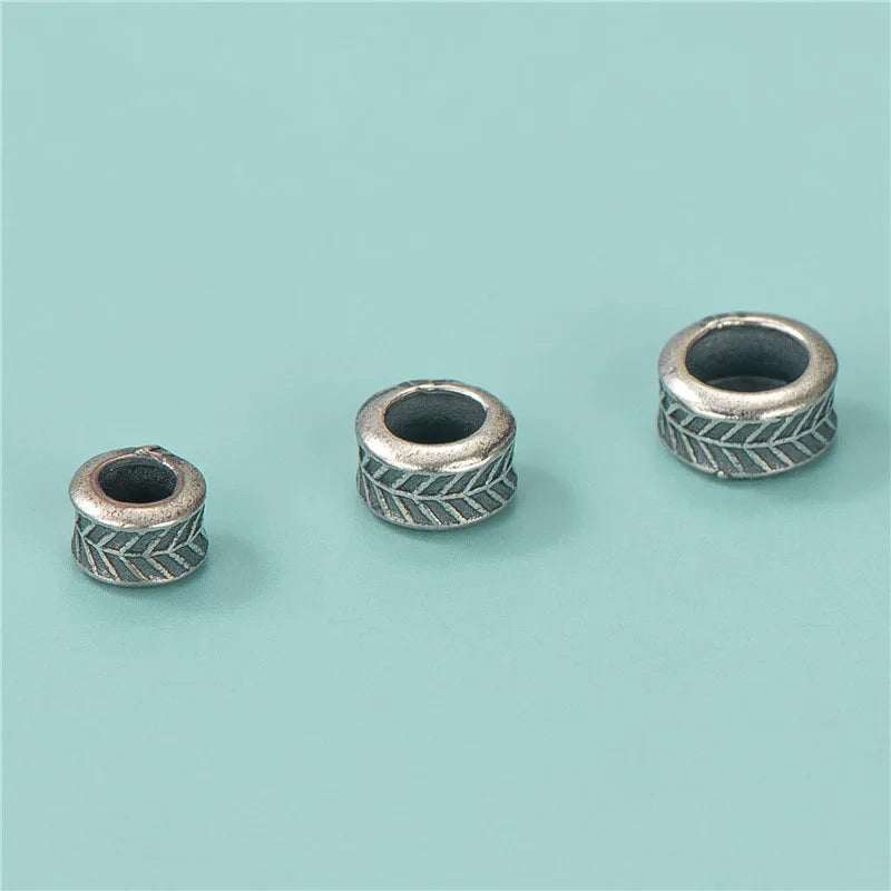 925 Sterling Silver Spacer Leaf Bead Fit Original Bracelet Bangles Charm Diy Jewelry Making