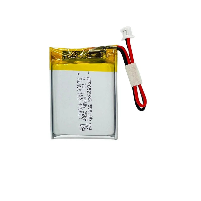 Ce Approve DTP652533 3.7V Lipo Battery 500mAh JST Connector