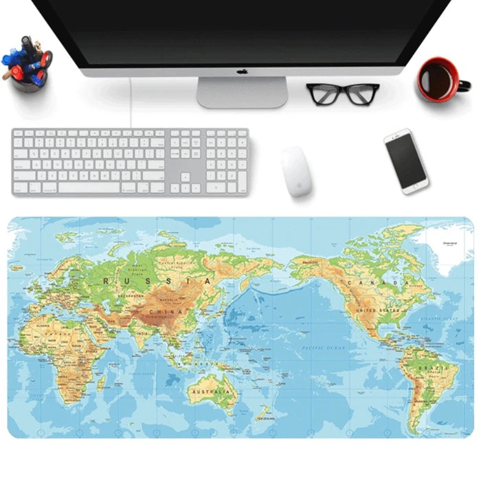 Custom Made Cheap Popular Xxl World Map Gaming Mouse Pad