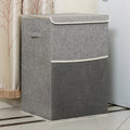 New Arrival Large Rectangle Cotton Linen Fabric Laundry Basket Waterproof Foldable Household Storage Organiser for Dirty Clothes