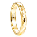 OAHLAN 4mm Men Women Multi-Faceted Tungsten Carbide Rings Rose Gold/Black/Gold/Silver Engagement Wedding Bands Fashion Jewelry