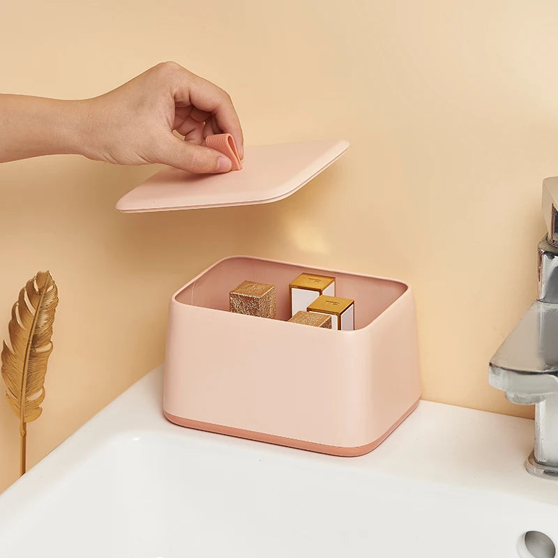 Hot Selling Modern Plastic Lipstick Organizers 15 Spaces Makeup Storage Container with Lid Stick Holder Household Jewelry Use