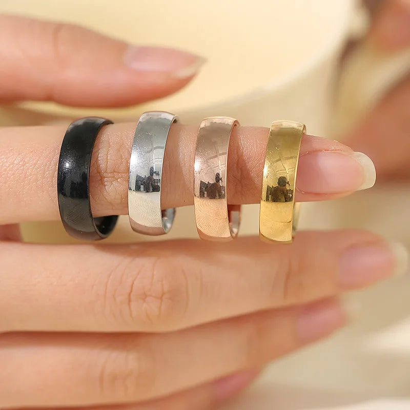 Low Price Wholesale Fashion Plain Men s Rings Stainless Steel Jewelry