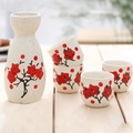 Japanese-Style Brief Wine Ware Set Vintage Ceramic Pottery Cup Sake Set