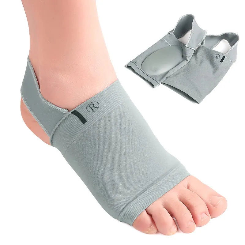 Upgrade Metatarsal Compression Arch Support Sleeves with Gel Pad Inside Elastic Reusable Socks for Plantar Fasciitis