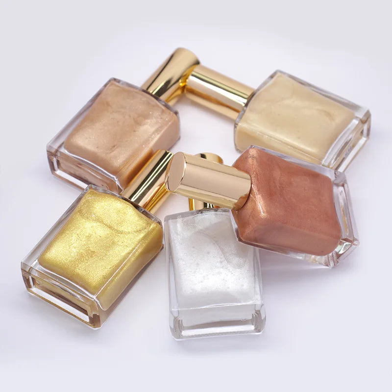 Wholesale Vegan Liquid Highlighter Private Label Natural Half Cast Glow Body Lotion Highlighter Custom logo